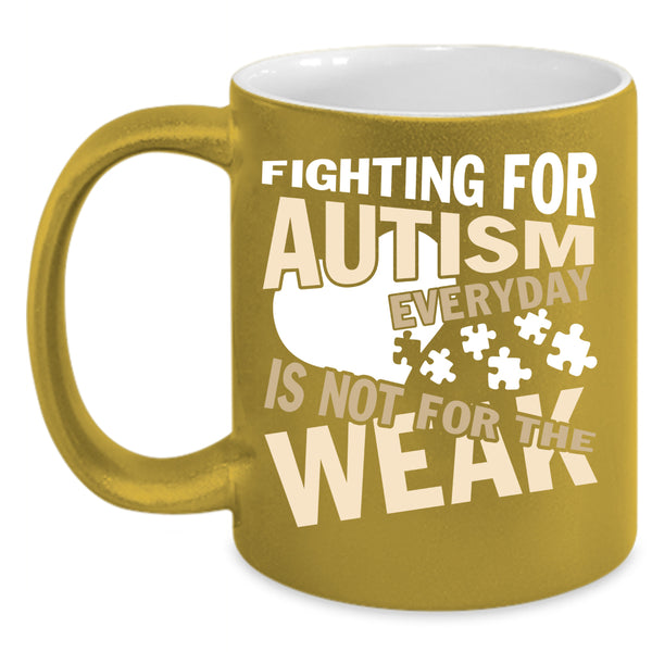 Fighting For Autism Everyday Coffee Mug, Cute Autism Child Coffee Cup