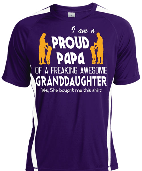 I Am A Pround Papa Of A Freaking Awesome Granddaughter T Shirt, Father's Day T Shirt