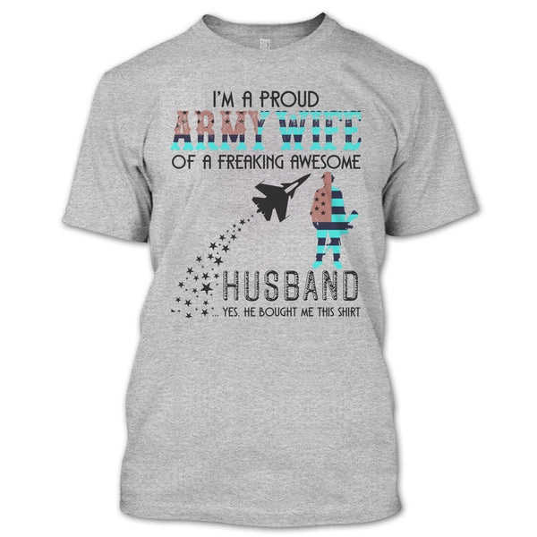 I'm A Proud Army Wife T Shirt, Coolest Army Wife T Shirt