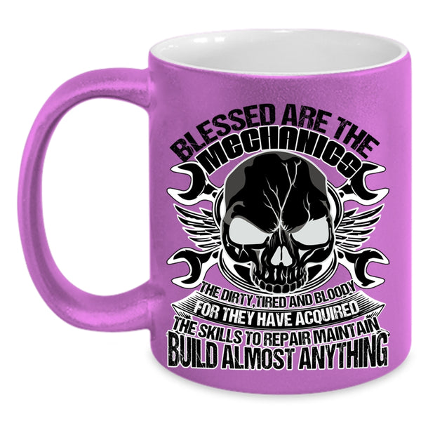 Best Gift For My Husband Coffee Mug, Blessed Are The Mechanics Accent Mug
