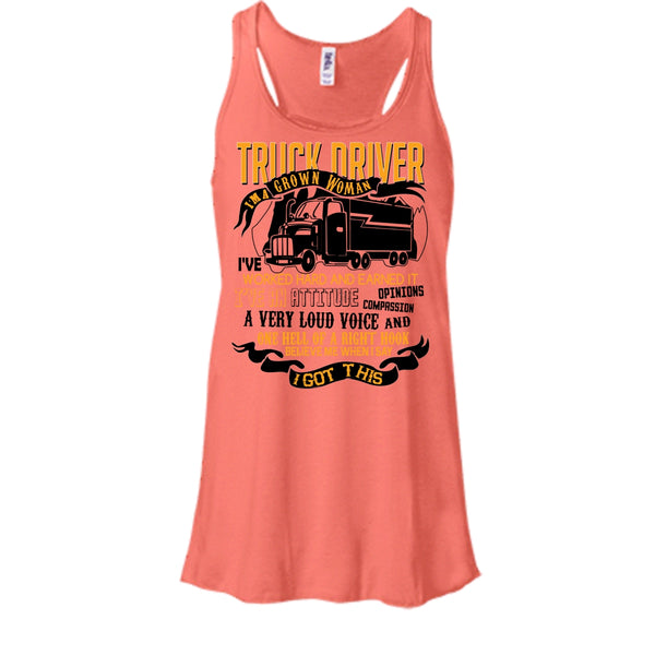 Trucker Driver T Shirt, Coolest Truck Driver Tank Top
