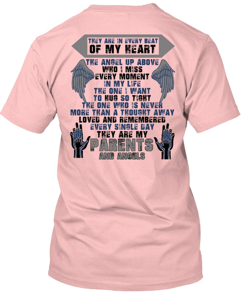 They Are My Parents And Angels T Shirt, I Love Mom T Shirt
