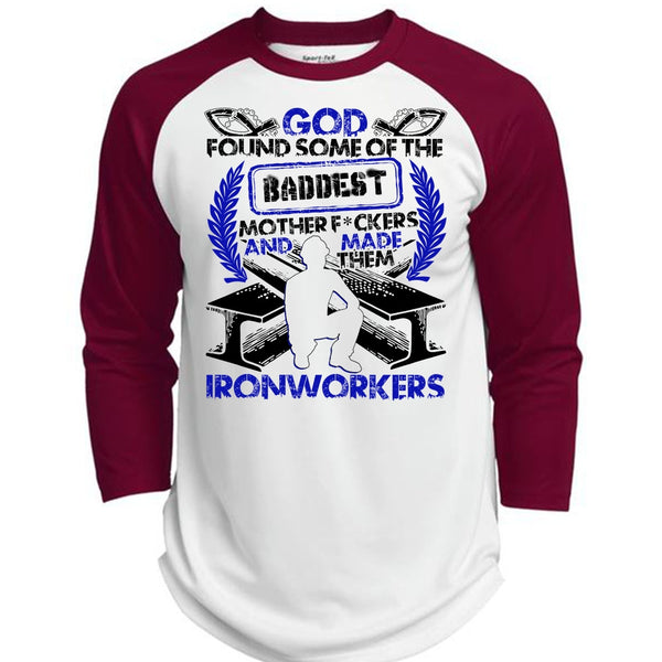 Made Them Ironworkers T Shirt, I Love Ironworker T Shirt, Awesome T-Shirts  (Polyester Game Baseball Jersey)