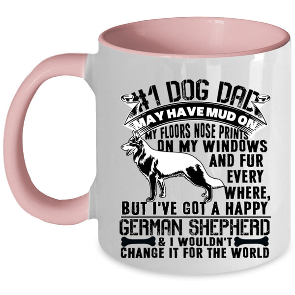 I've Got A Happy German Shepherd Coffee Mug, Dog Dad Accent Mug