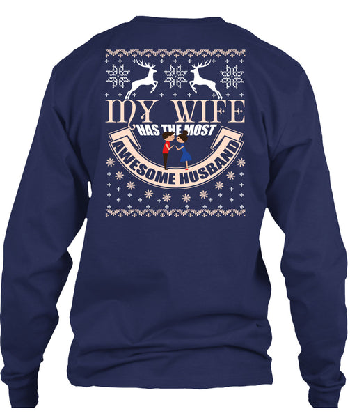 My Wife Has The Most Awesome Husband T Shirt, This Girl Loves Christmas T Shirt