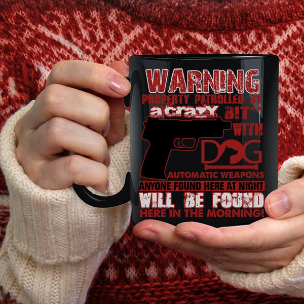 Crazy Dog Coffee Mug, Cool Gift For Dog Owner Coffee Cup