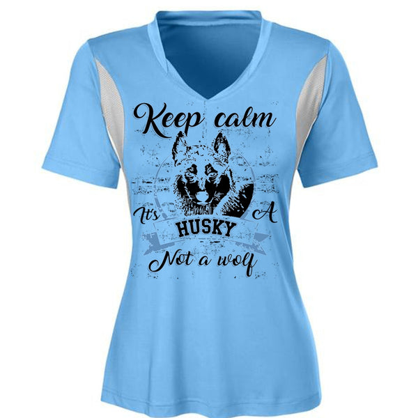Keep Calm It's A Husky Not A Wolf T Shirt, I Love Dog T Shirt, Awesome T-Shirts