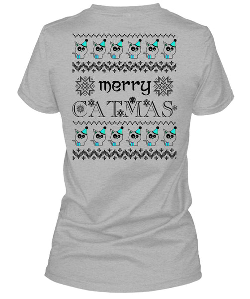 Merry Catmas T Shirt, Happy New Year T Shirt