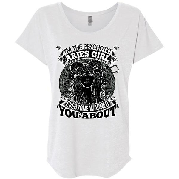 I'm The Psychotic Aries Girl T Shirt, I Love Aries T Shirt, Awesome T-Shirts