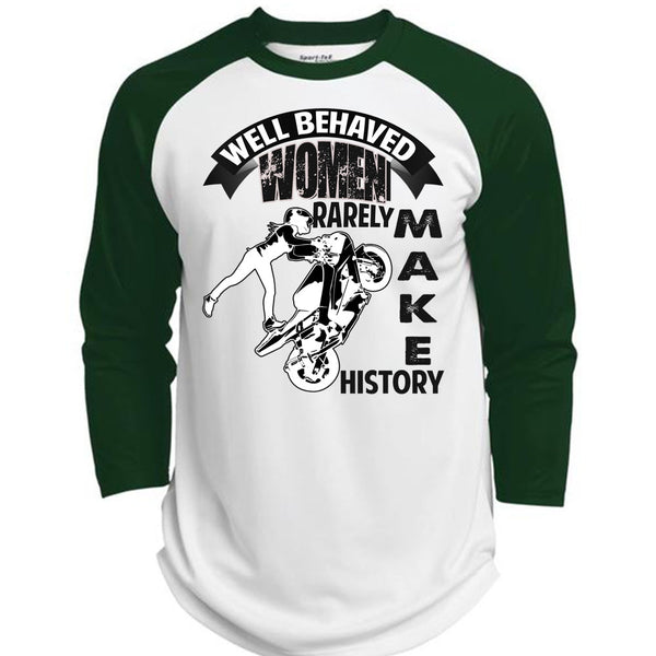 Well Behaved Women T Shirt, I Love Biker T Shirt, Awesome T-Shirts  (Polyester Game Baseball Jersey)