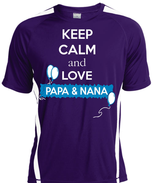 Keep Calm And Love Papa And Nana T Shirt, Father's Day T Shirt
