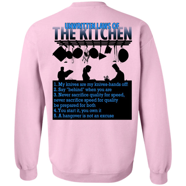 Being A Chef T Shirt, Unwritten Laws Of The Kitchen Sweatshirt