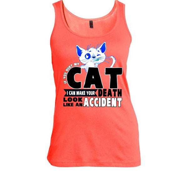 If You Hurt My Cat T Shirt, Funny Cat Tank Top