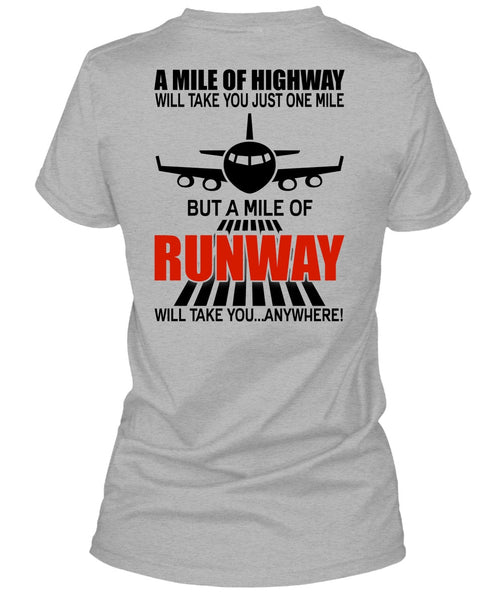 A Mile Of Highway T Shirt, I Love Pilot T Shirt