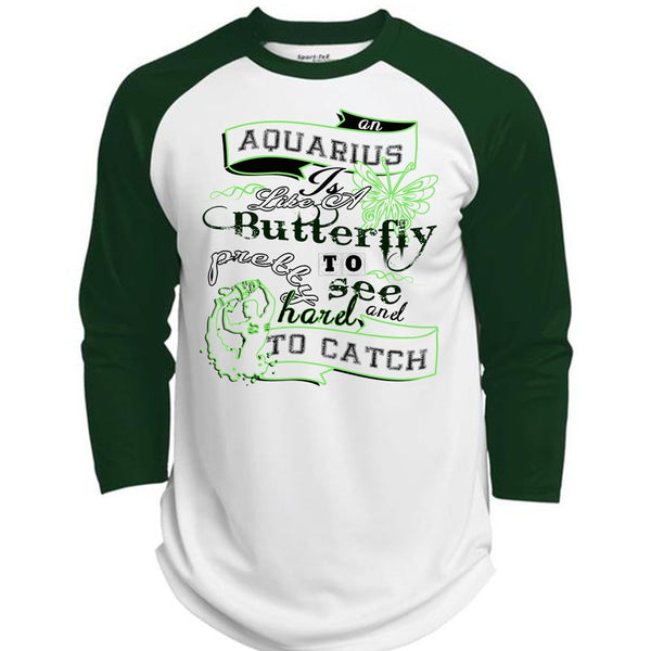 An Aquarius Is Like A Butterfly To See And Too Catch Pretty Harel T Shirt, Life T Shirt  (Polyester Game Baseball Jersey)