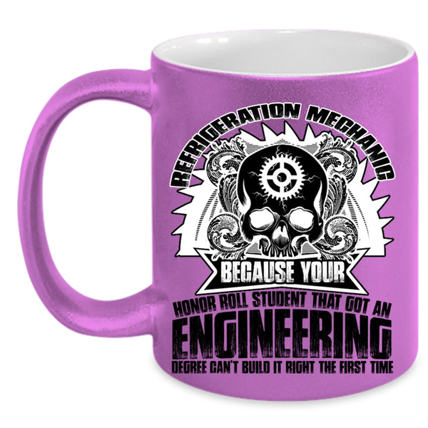 Cool Gift For Mechanics Coffee Mug, Refrigeration Mechanic Accent Mug