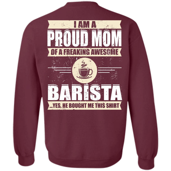 Awesome Barista T Shirt, I Love Barista Sweatshirt