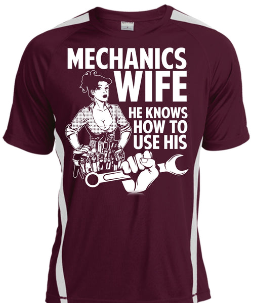 Mechanic's Wife T Shirt, He Knows How To Use His T Shirt, Cool Shirt