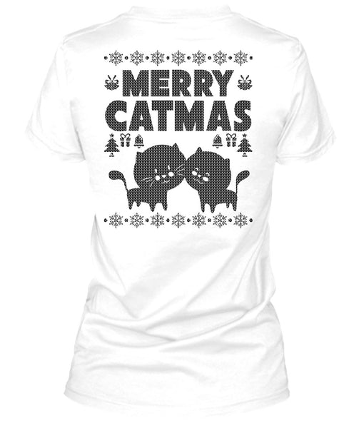 Merry Catmas T Shirt, Noel Christmas T Shirt