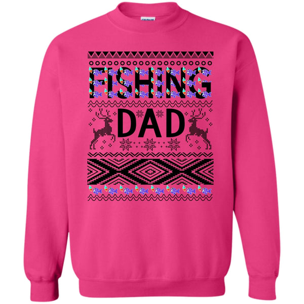 Merry Christmas Gift T Shirt, Fishing Dad Sweatshirt