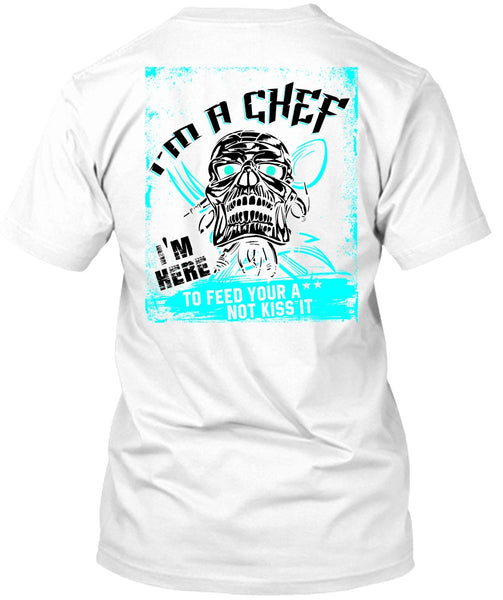 A black t-shirt with the shopify logo