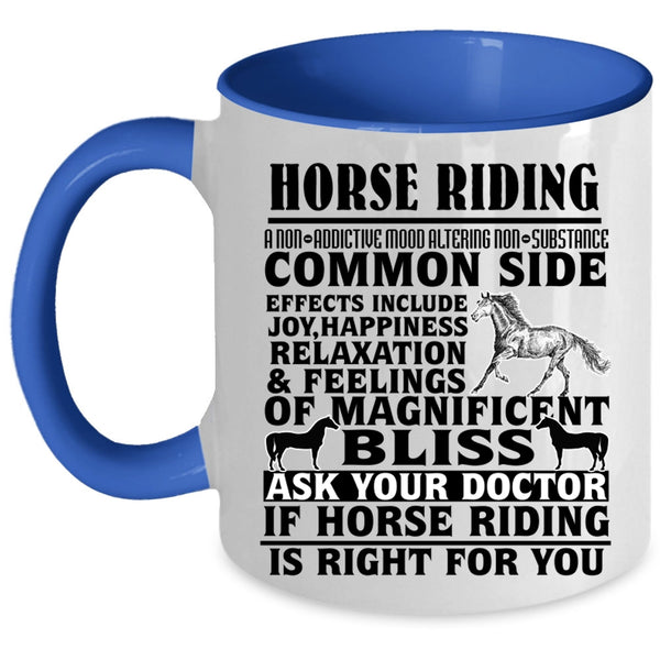 Cool Gift For Equestrian Coffee Mug, Horse Riding Accent Mug