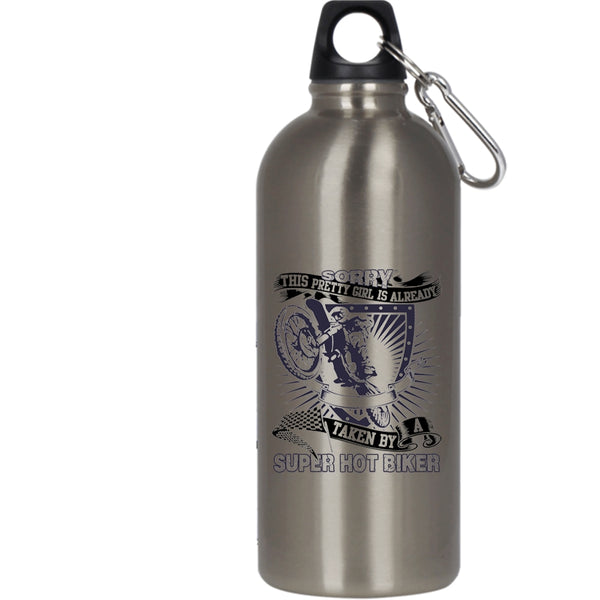 This Pretty Girl Is Already Taken By A Biker 20 oz Stainless Steel Bottle,Pretty Girls Outdoor Sports Water Bottle