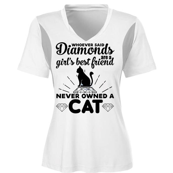 Diamonds Are A Girl's Best Friend Never Owned A Cat T Shirt, Favorite T Shirt