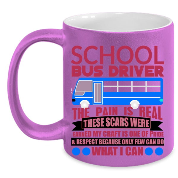 Cute School Bus Driver Coffee Mug, School Bus Driver Accent Mug