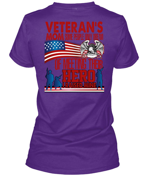 Veteran's Mom T Shirt, Being A Veteran T Shirt