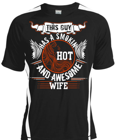 A black t-shirt with the shopify logo
