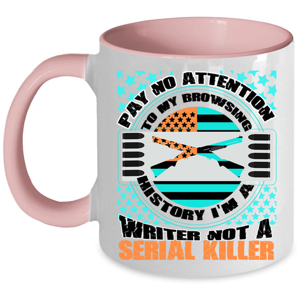 Cool American Flag Coffee Mug, I'm A Writer Accent Mug