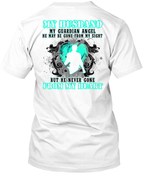 A black t-shirt with the shopify logo