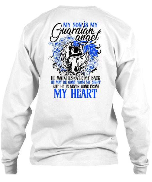 My Son Is My Guardian Angel T Shirt, I Love Son T Shirt