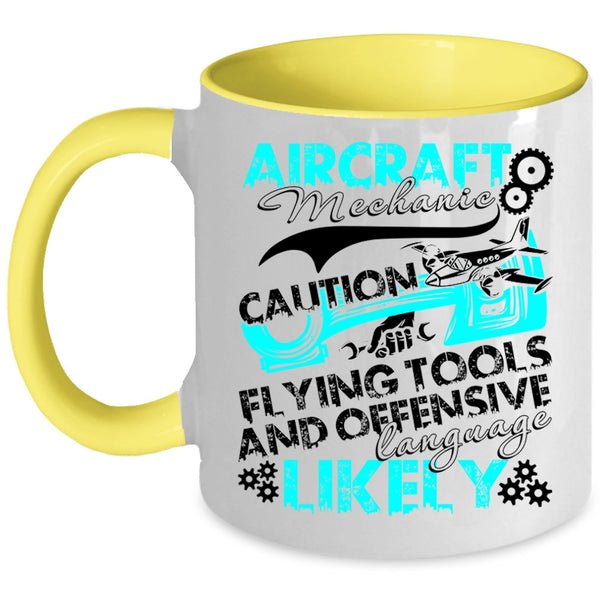 Cool Gift For Mechanics Coffee Mug, Aircraft Mechanic Accent Mug
