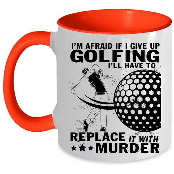 Cool Gift For Golfer Coffee Mug, I Love Golfing Accent Mug