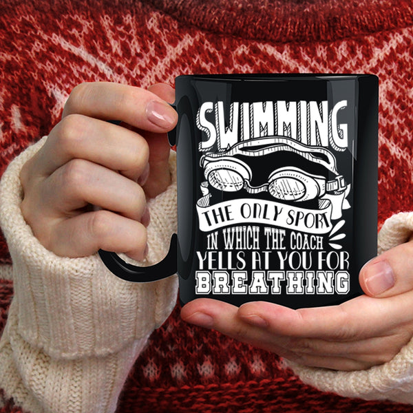 Swimming Coffee Mug, Funny Gift For Swimmer Coffee Cup