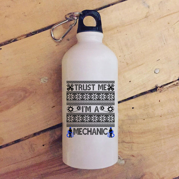 Trust Me I'm A Mechanic 20 oz Stainless Steel Bottle,Merry Christmas Outdoor Sports Water Bottle