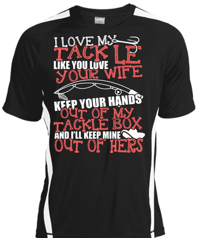 A black t-shirt with the shopify logo