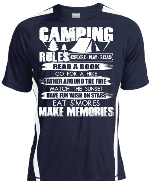 Camping Rules T Shirt, Make Memories T Shirt, Cool Shirt