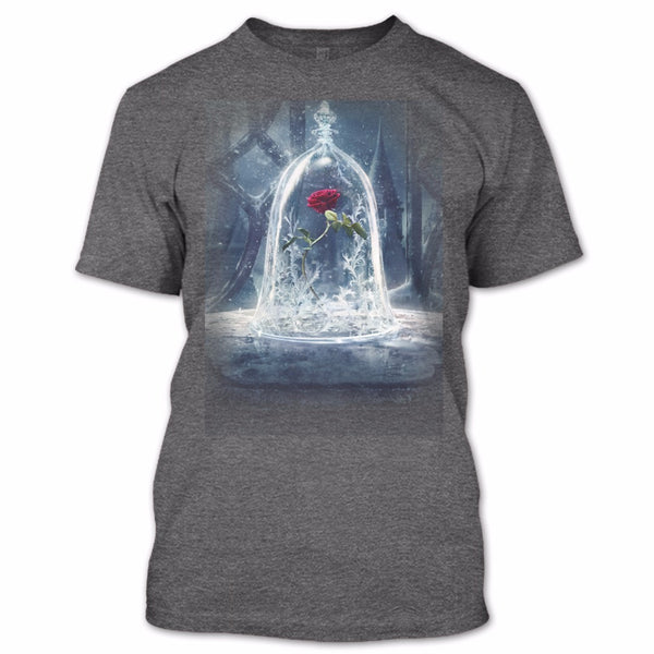 A black t-shirt with the shopify logo