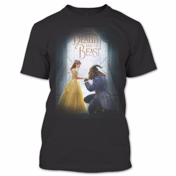 A black t-shirt with the shopify logo