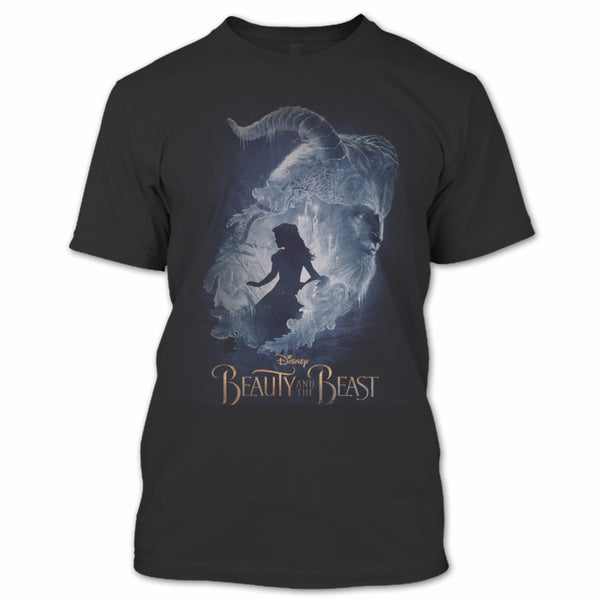 A black t-shirt with the shopify logo