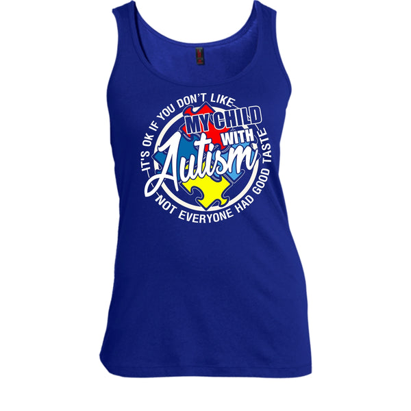 My Child With Autism T Shirt, I'm A Autism Mom Tank Top
