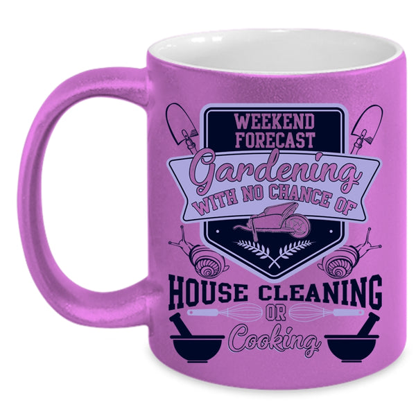 Awesome Gardener Coffee Mug, Weekend Forecast Gardening Accent Mug