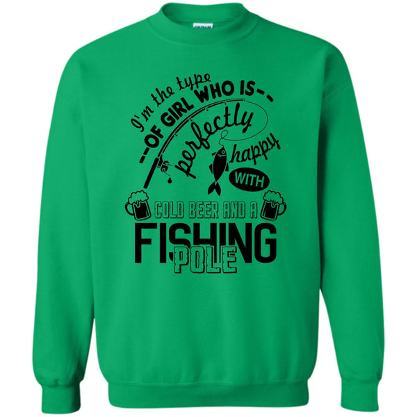 Coolest Fishing Lover T Shirt, Pretty Happy With Cool Beer Sweatshirt