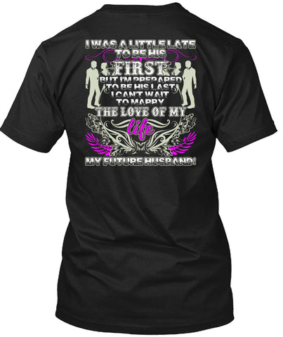 A black t-shirt with the shopify logo