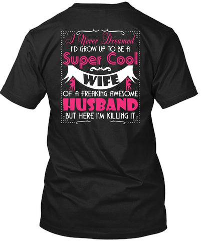 A black t-shirt with the shopify logo