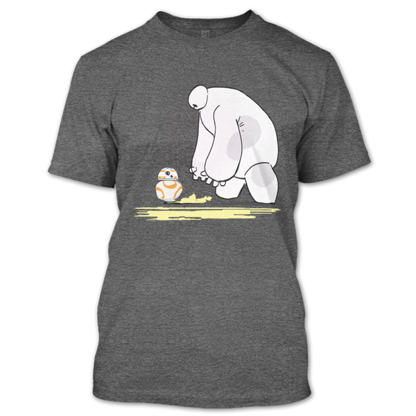 A black t-shirt with the shopify logo