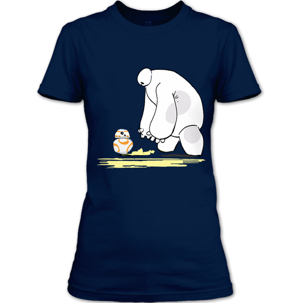 A black t-shirt with the shopify logo